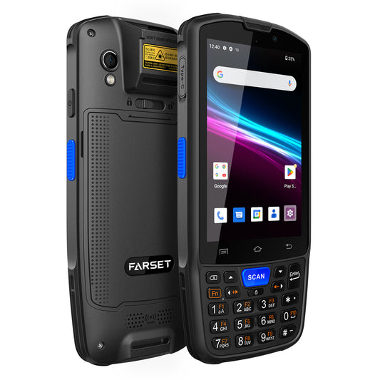 Farset F7-WiFi Rugged Android 14 Barcode Scanner PDA with Keyboard